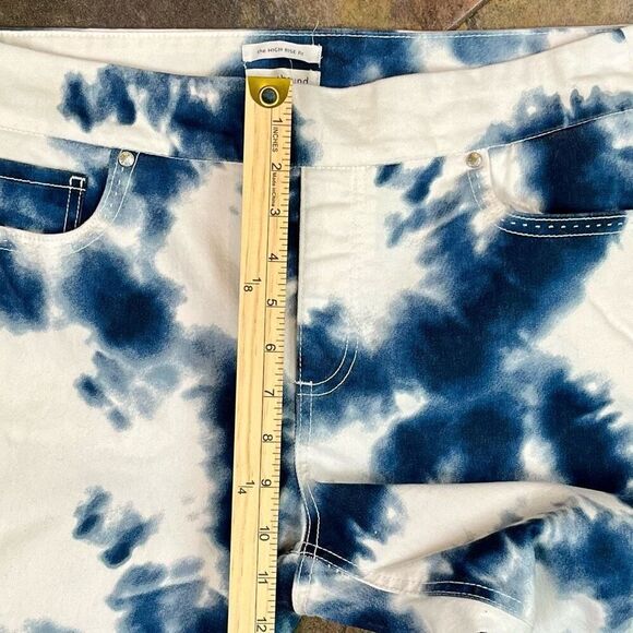 Westbound Petites High Rise Fit Capri Tye Dye Jeans 14P - Picture 3 of 8